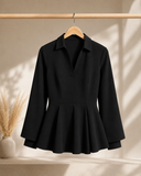 Midnight Elegance Peplum Co-Ord Set