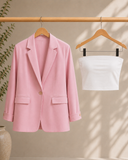 Blush Luxe Tailored Blazer Co-Ord Set