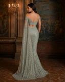 Sage Celeste Embellished Designer Saree
