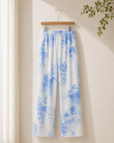 Azure Bloom Kaftan Co-Ord Set