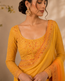 Sunset Radiance Ombre Designer Saree