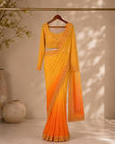 Sunset Radiance Ombre Designer Saree