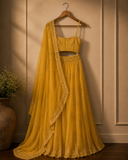 Golden Aura Embellished Designer Saree