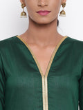 Green Gold Lace Dress