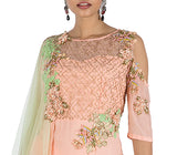 Anushree Agarwal Peach And Green Sharara Set