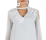 Anushree Agarwal Ice Grey Short Long Dress