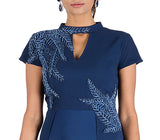 Anushree Agarwal Royal Blue Double Layer Gown