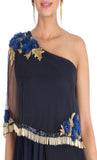 Anushree Agarwal Midnight Blue Pleated Dress