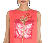 Anushree Agarwal Bright Peach Long Short Tunic