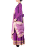 Anju Agarwal Purple Blush Anarkali Suit