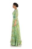 Anju Agarwal Fern Green Printed Gown